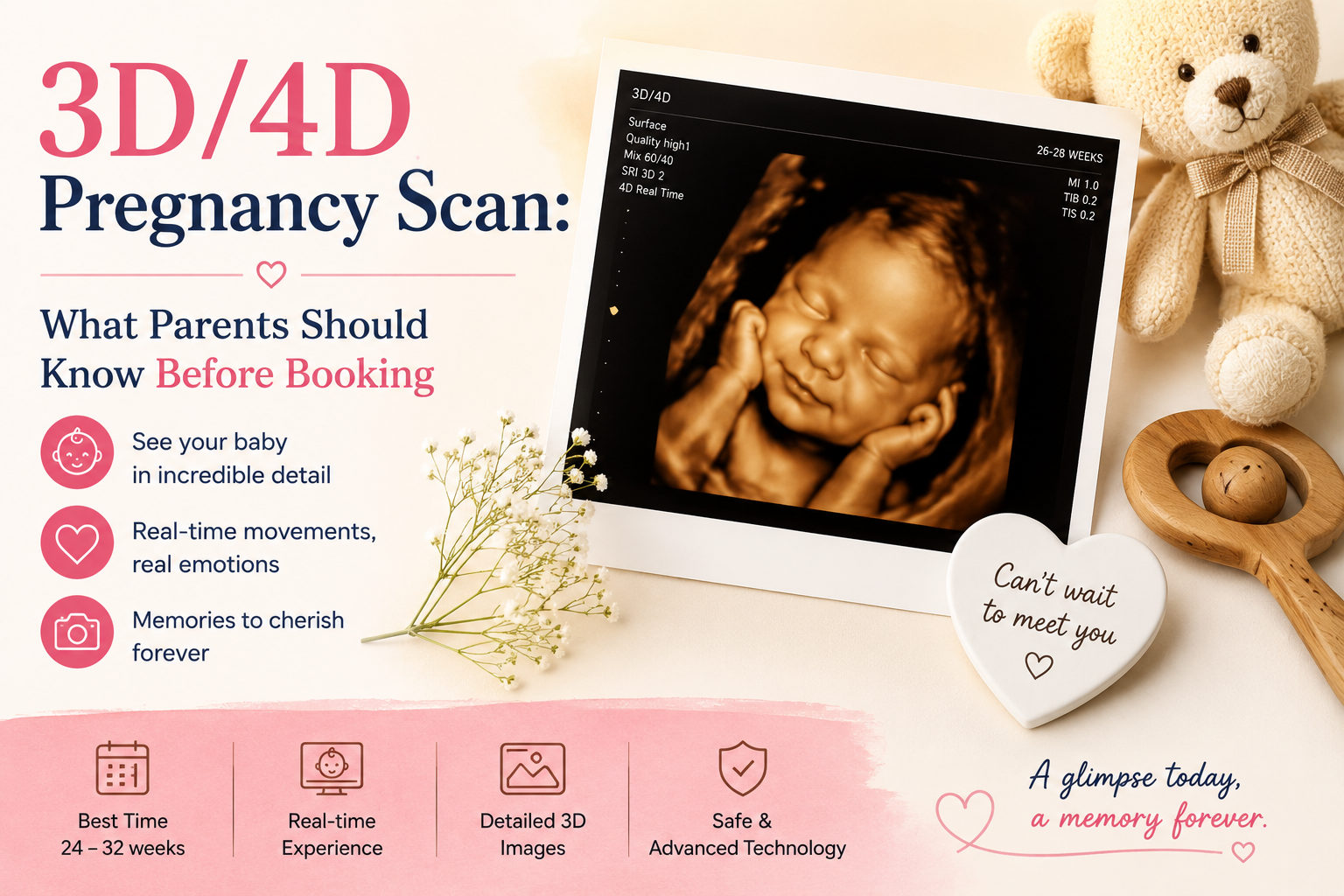 3D/4D Pregnancy Scan: What Parents Should Know Before Booking article illustration for Mom & Me Fetal Medicine Centre